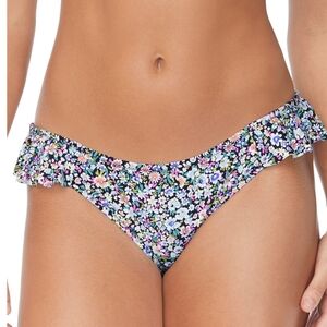 Raisins Black Floral Bikini Bottom